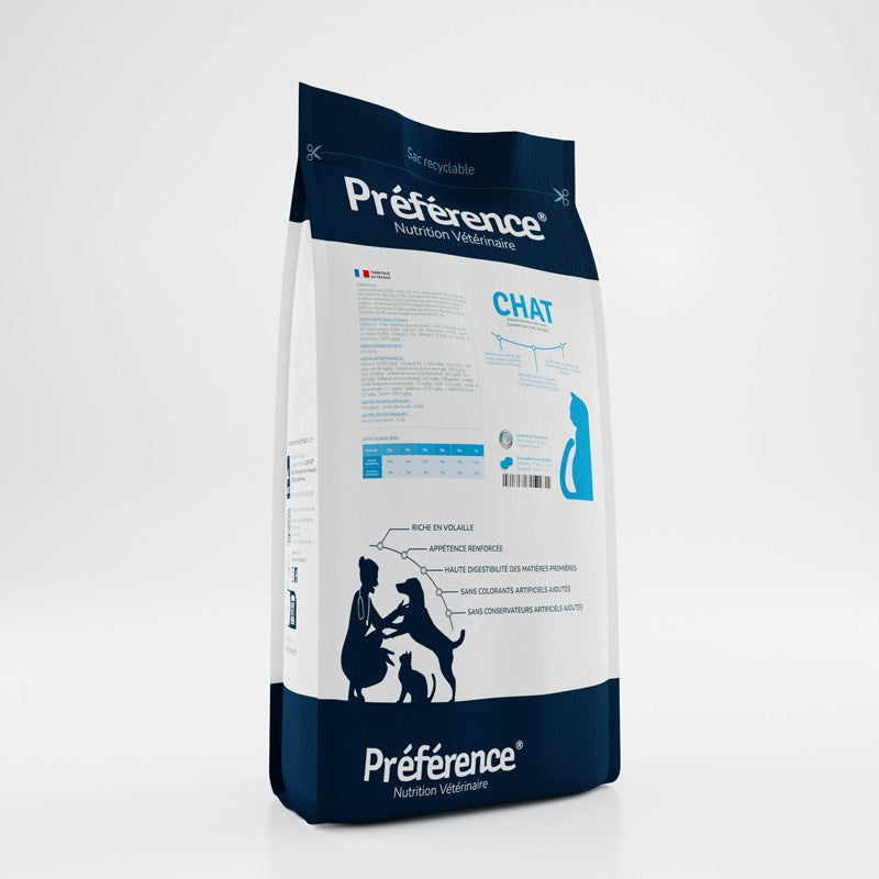 Préférence Nutrition vétérinaire - croquettes chat