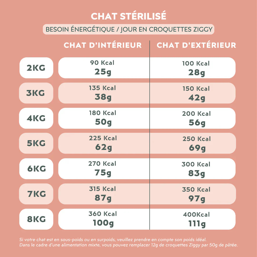 Ziggy Adulte Stérilisé au poulet - croquettes chat