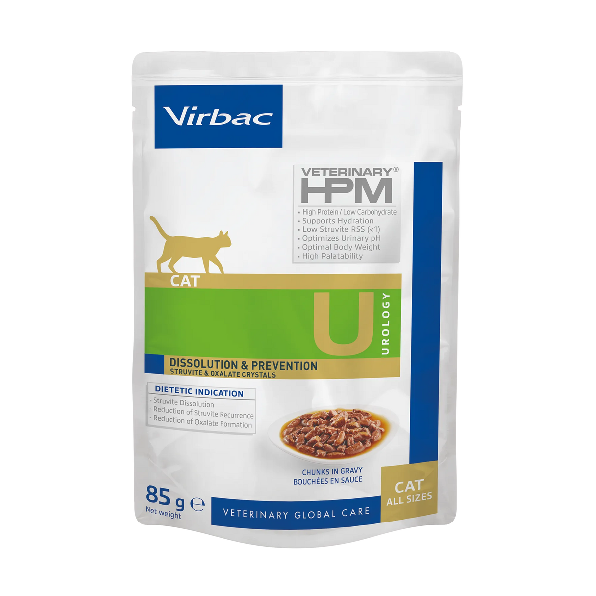Virbac Veterinary HPM Diététique Urology Dissolution & Prévention sachets - pâtée chat