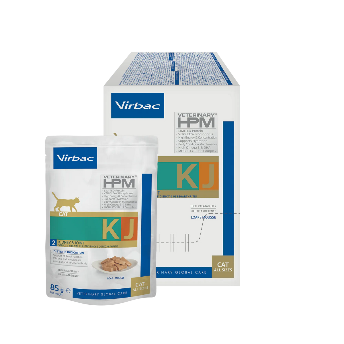 Virbac Veterinary HPM Diététique Early Kidney Joint sachet repas - pâtée chat