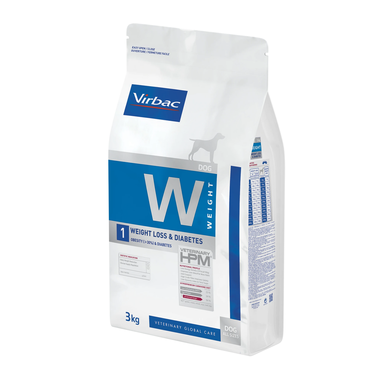 Virbac Veterinary HPM Diététique Weight Loss & Diabetes - croquettes chien