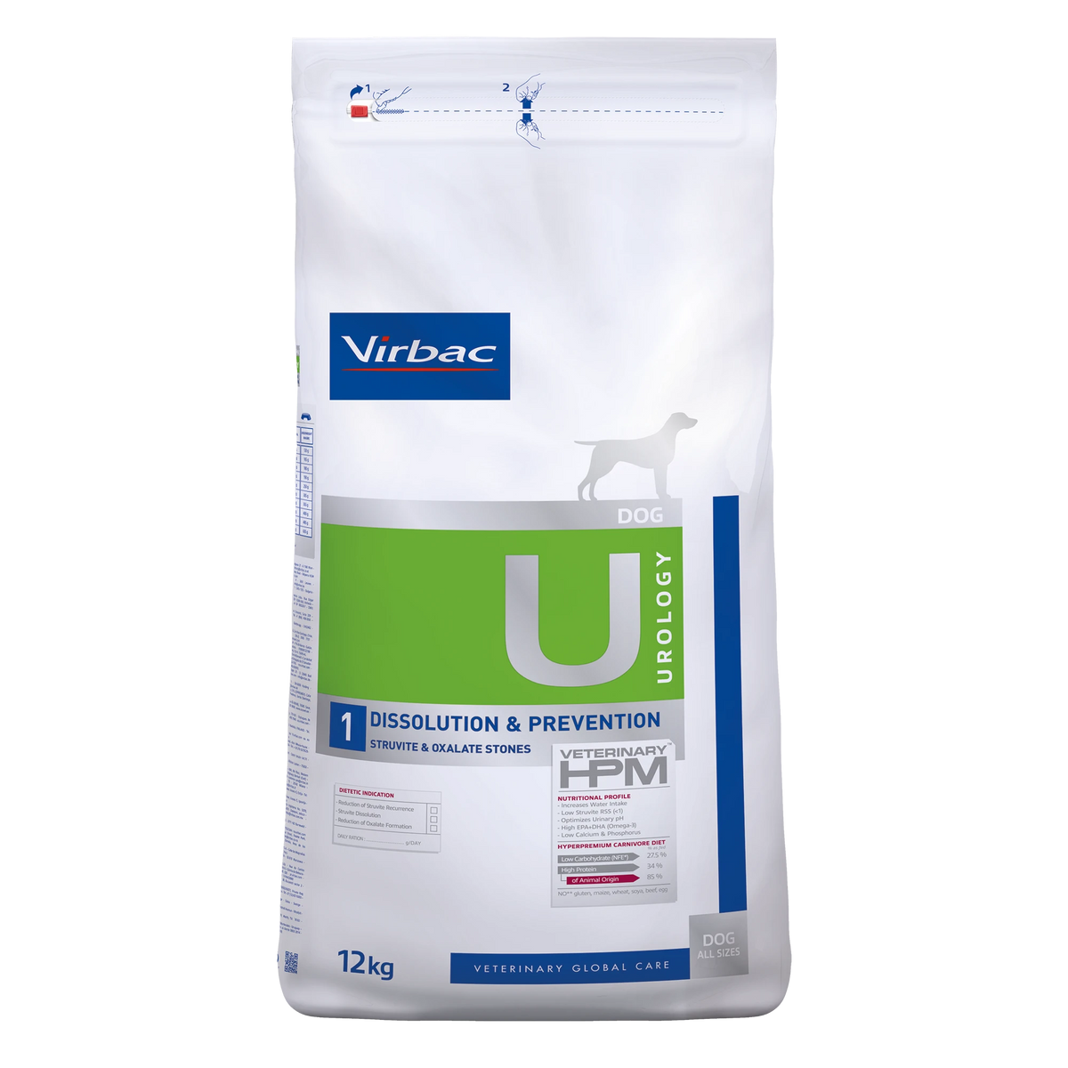 Virbac Veterinary HPM Diététique Urology Dissolution & Prevention - croquettes chien