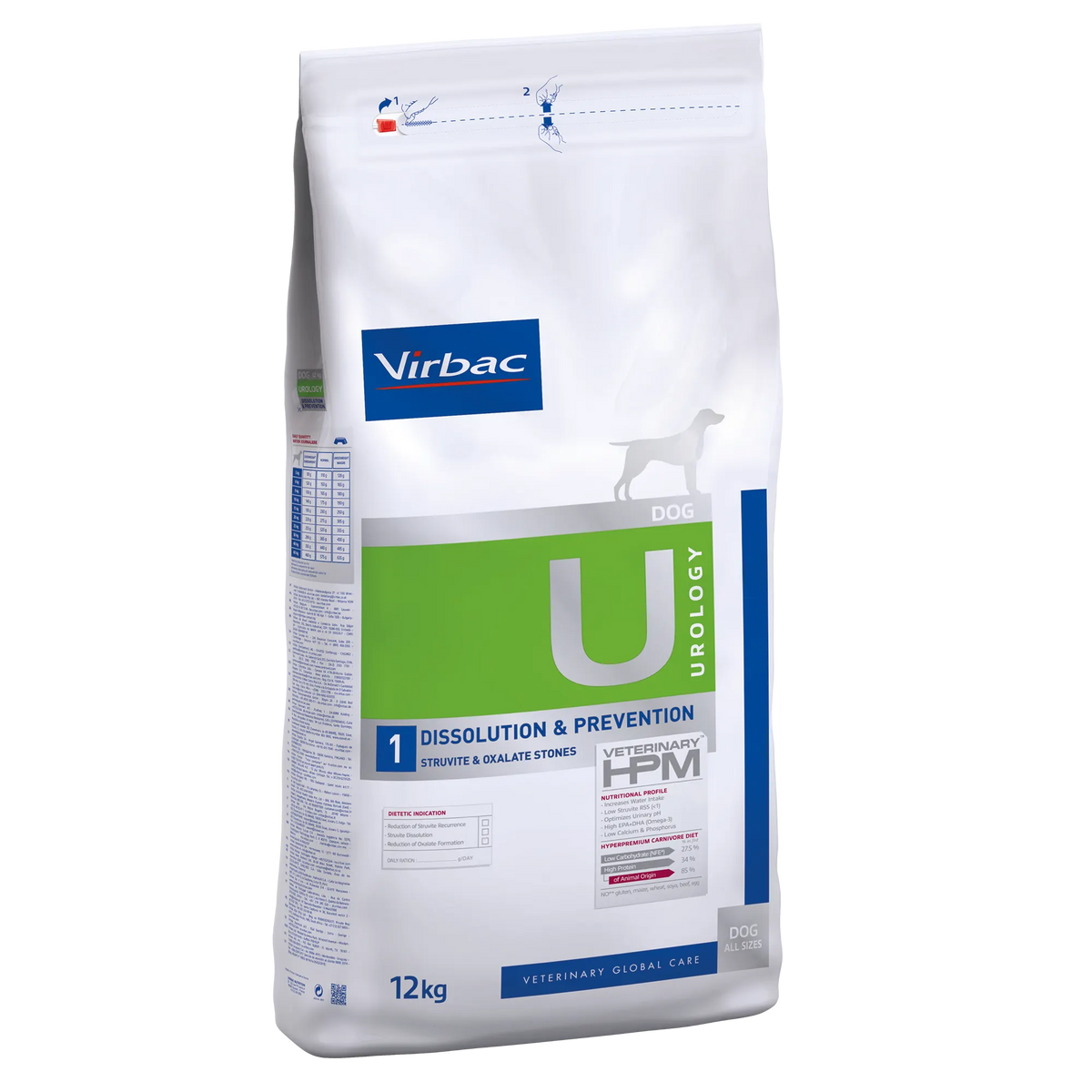 Virbac Veterinary HPM Diététique Urology Dissolution & Prevention - croquettes chien