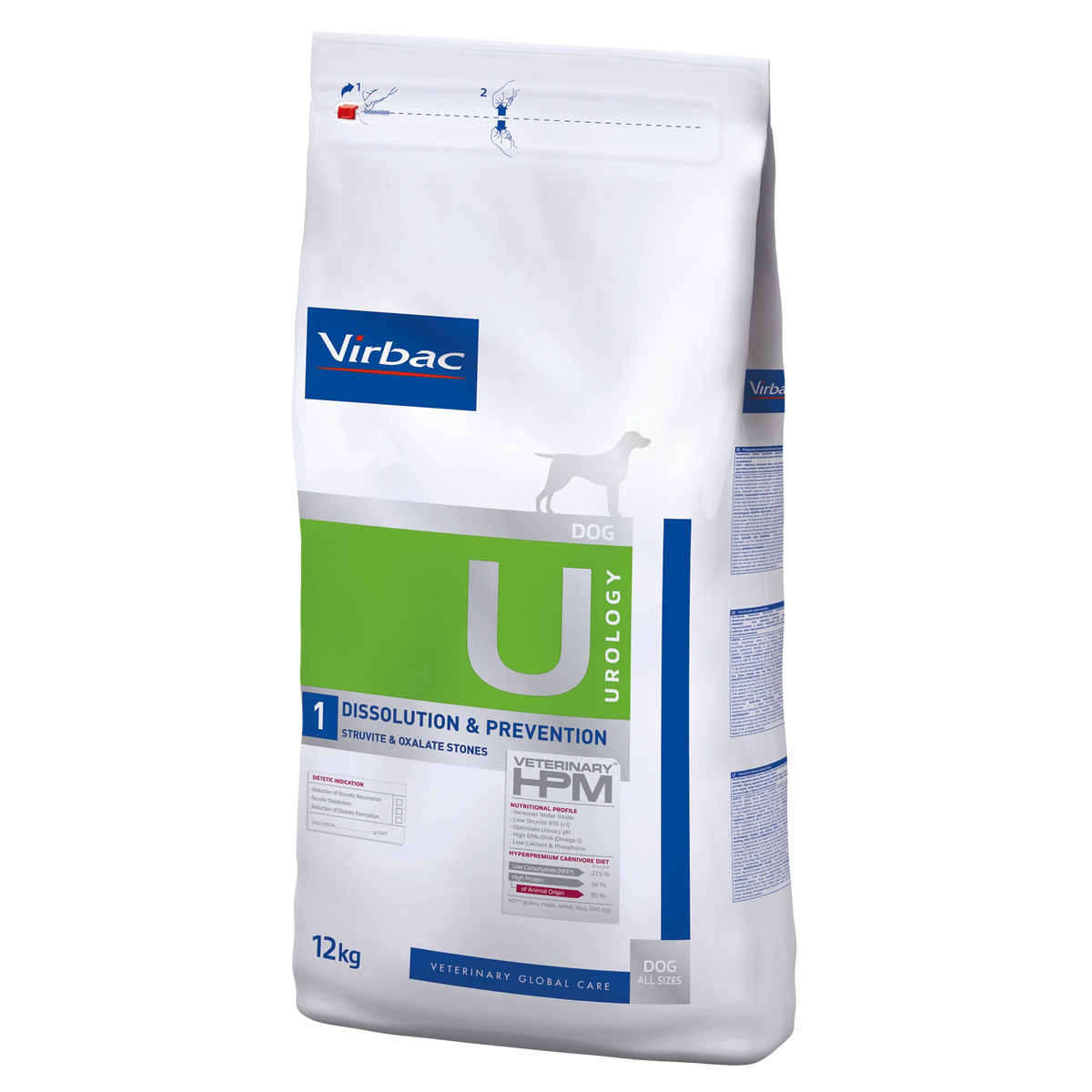 Virbac Veterinary HPM Diététique Urology Dissolution & Prevention - croquettes chien