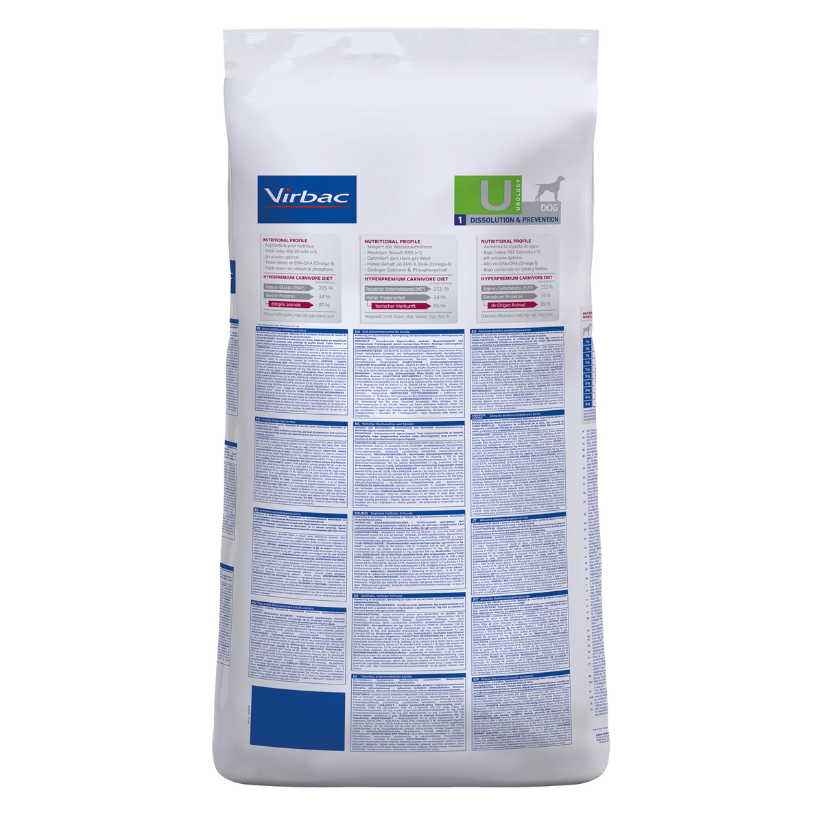 Virbac Veterinary HPM Diététique Urology Dissolution & Prevention - croquettes chien