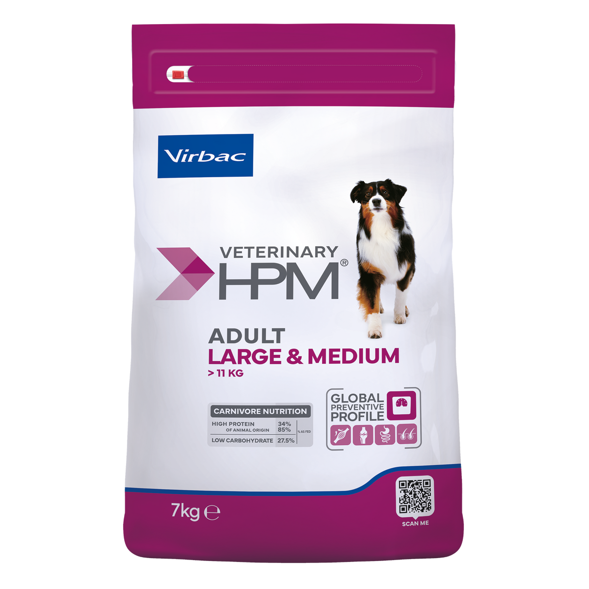 Virbac Veterinary HPM Adult Large & Medium Dog - croquettes chien