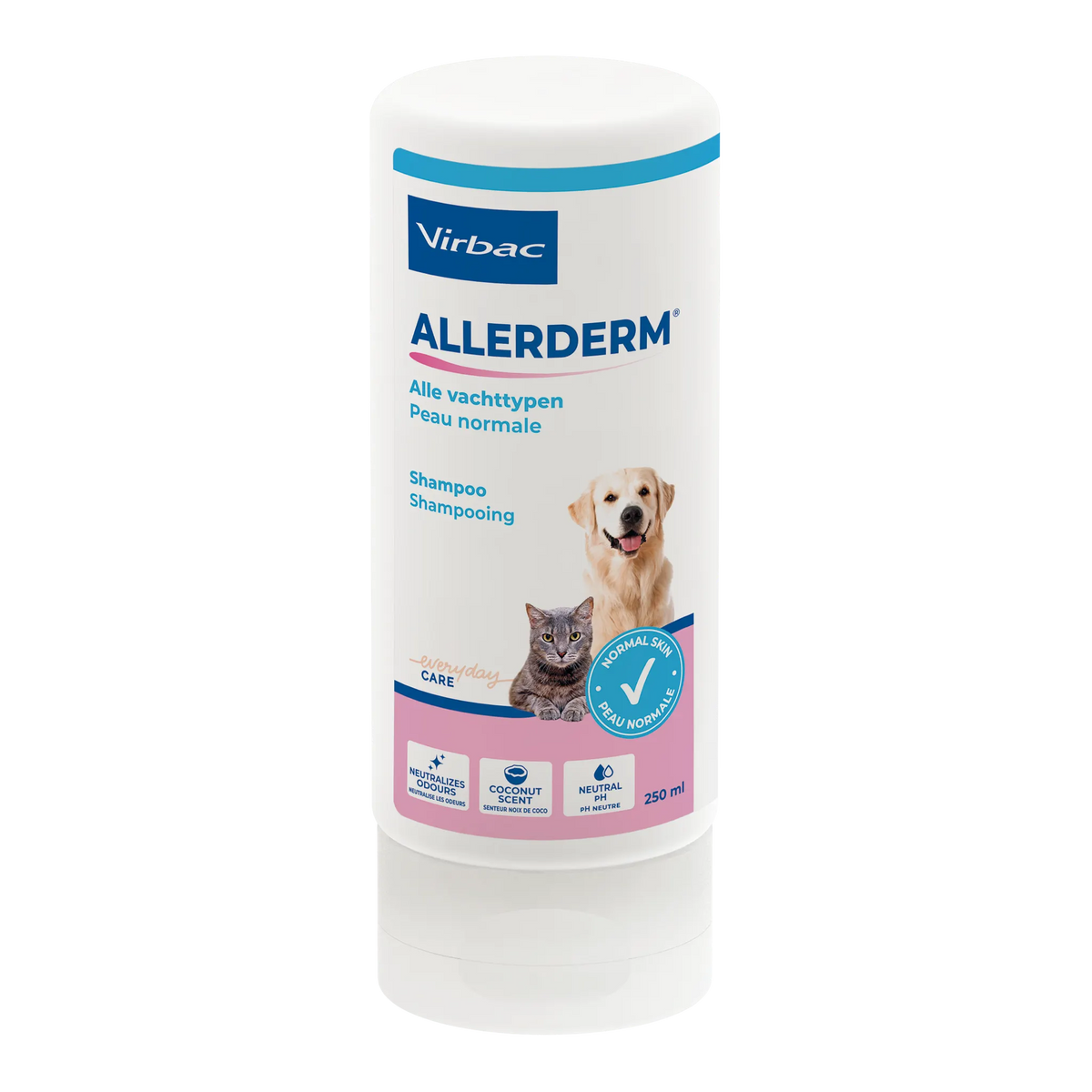 Allerderm shampoing peau normale chien, chat
