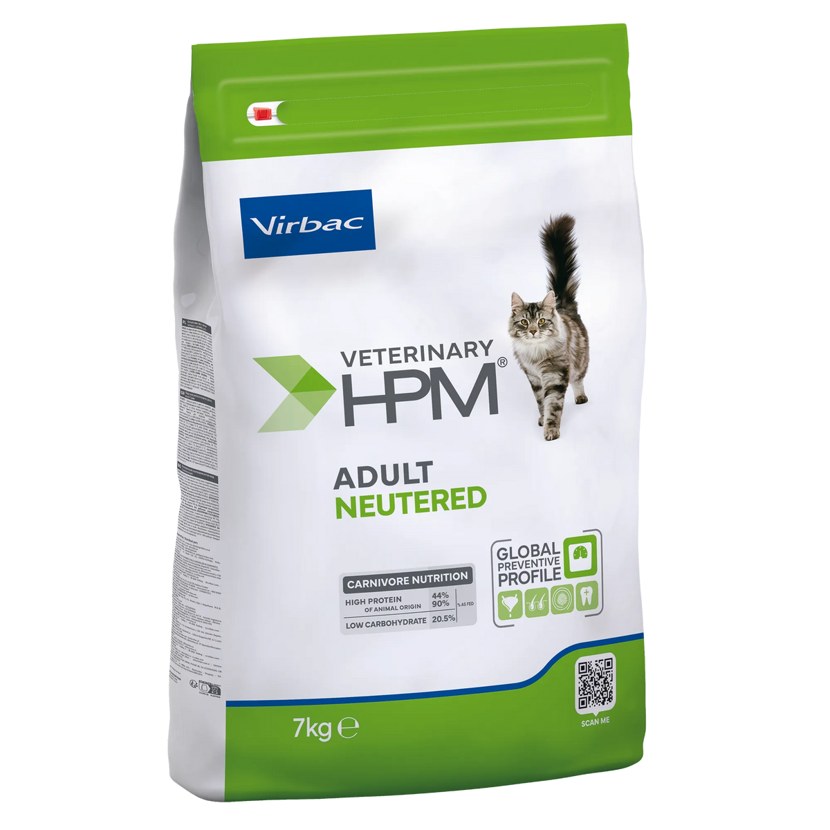 Virbac Veterinary HPM Adult with salmon Neutered & Entire Cat - croquettes chat