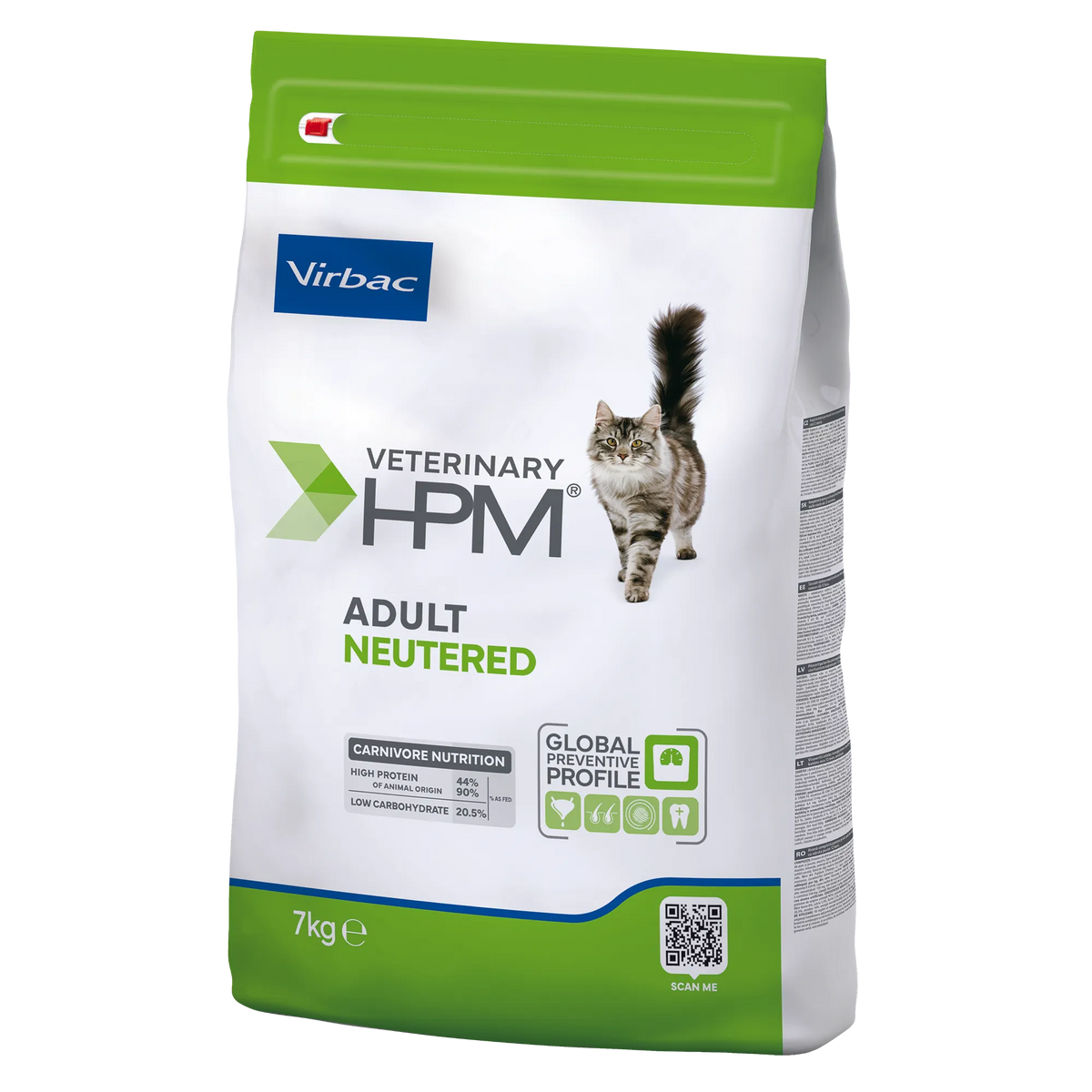 Virbac Veterinary HPM Adult with salmon Neutered & Entire Cat - croquettes chat