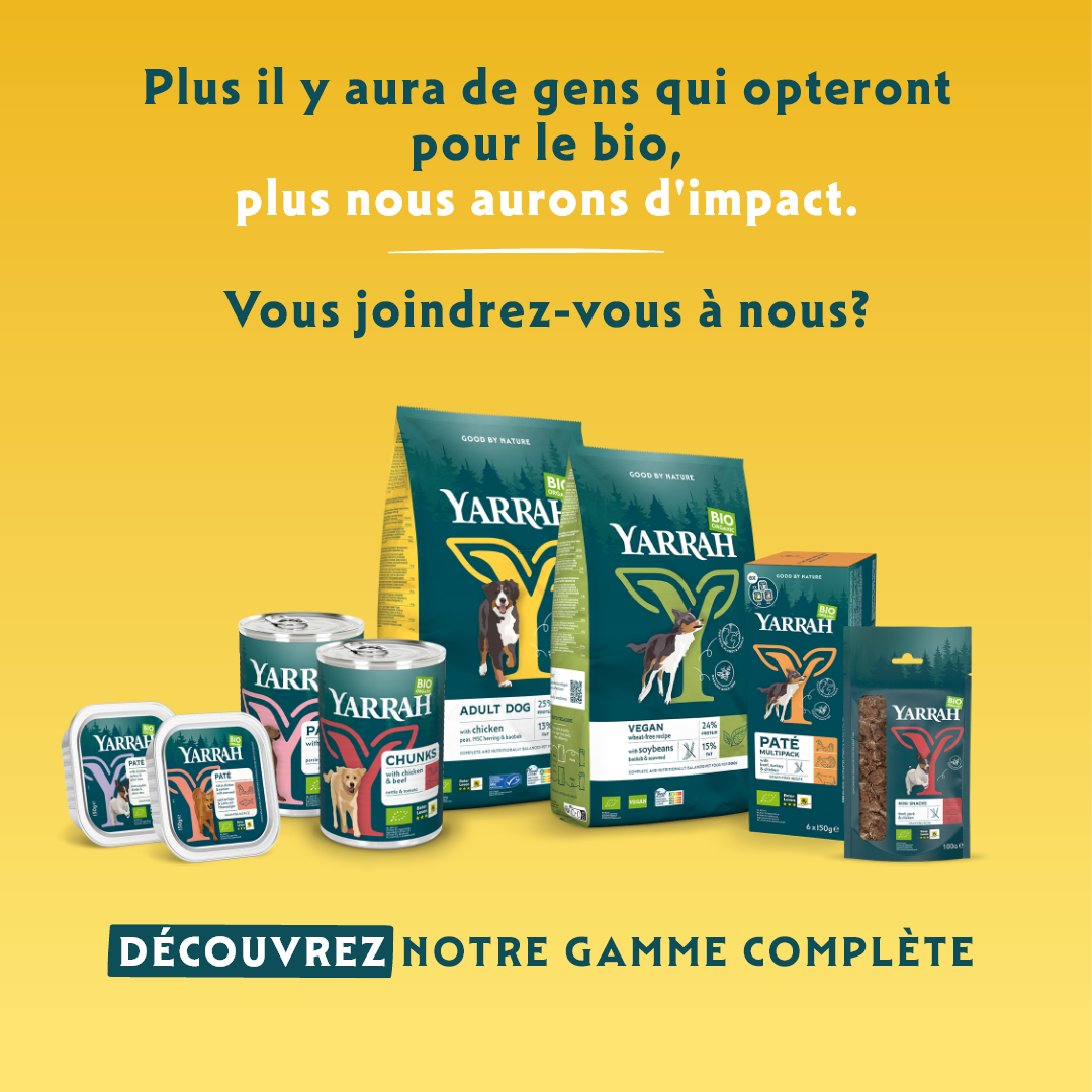 Yarrah pâtées bio sans céréales - Lot 12 x 400 g
