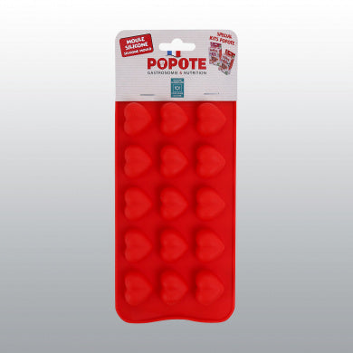 Moule silicone popote coeurs - Chien, Chat