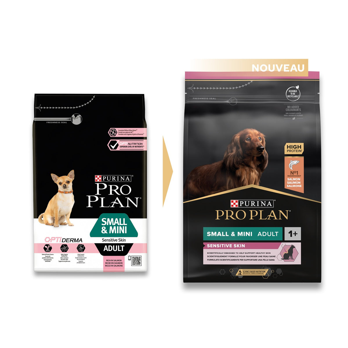 Pro Plan Sensitive Skin Small & Mini Adult au saumon - croquettes chien