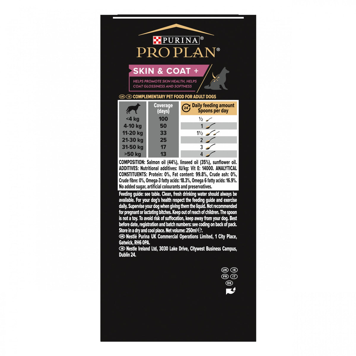 Pro Plan® Skin & Coat+ en huile chien