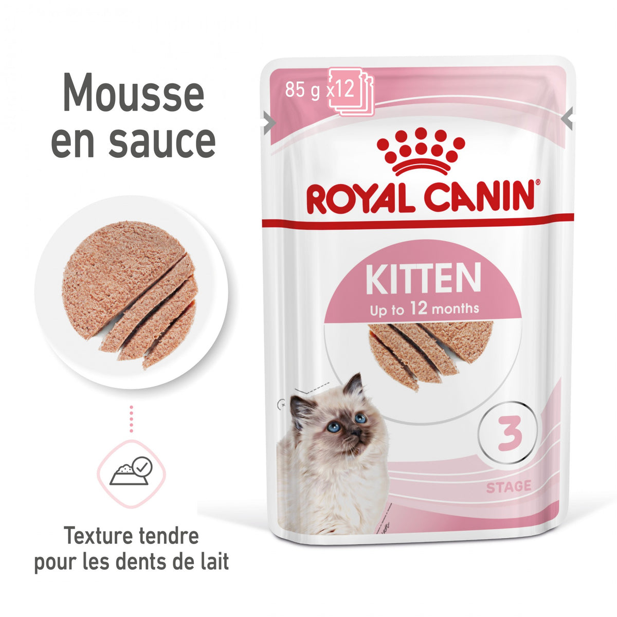Royal Canin Kitten en mousse - pâtée chaton