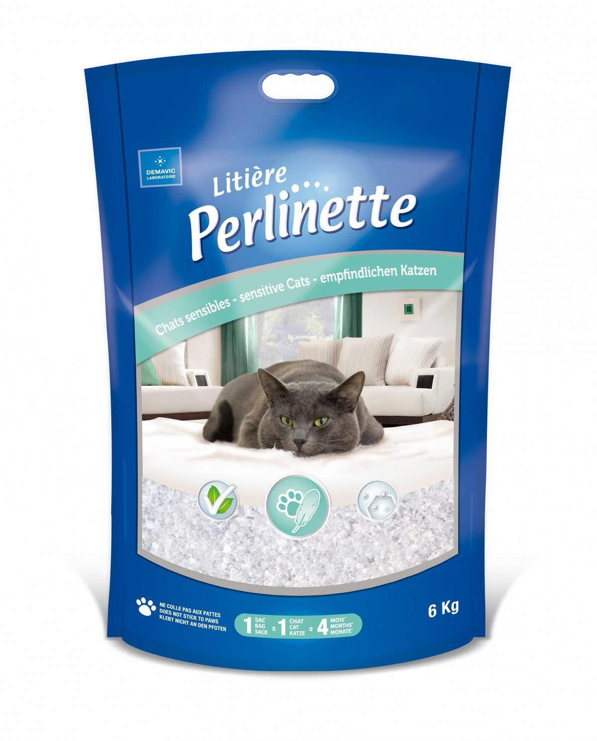 Litière Perlinette chats sensibles