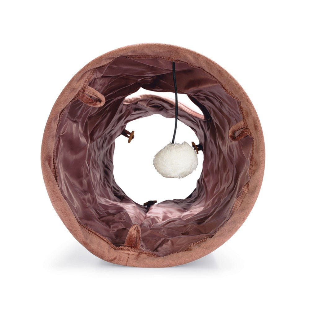 Tunnel Cylla rose velours chat