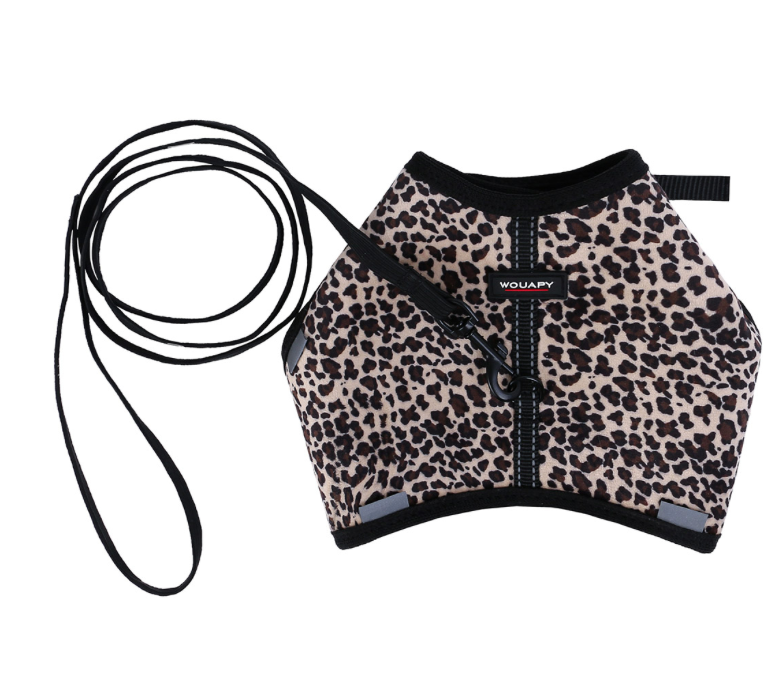 Harnais chat soft leopard