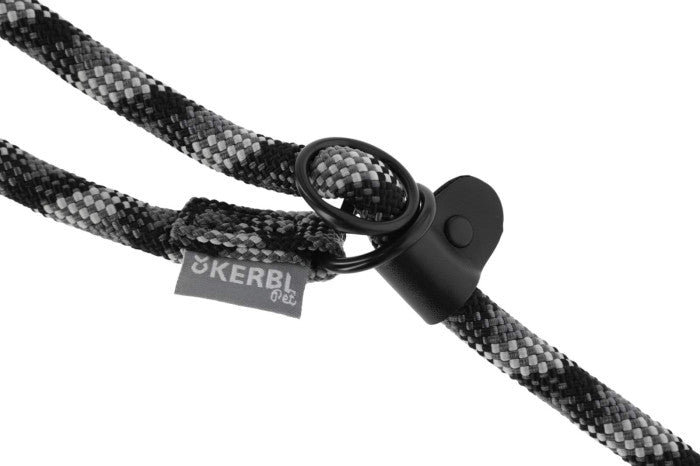 Laisse corde ronde 2m gris/noir