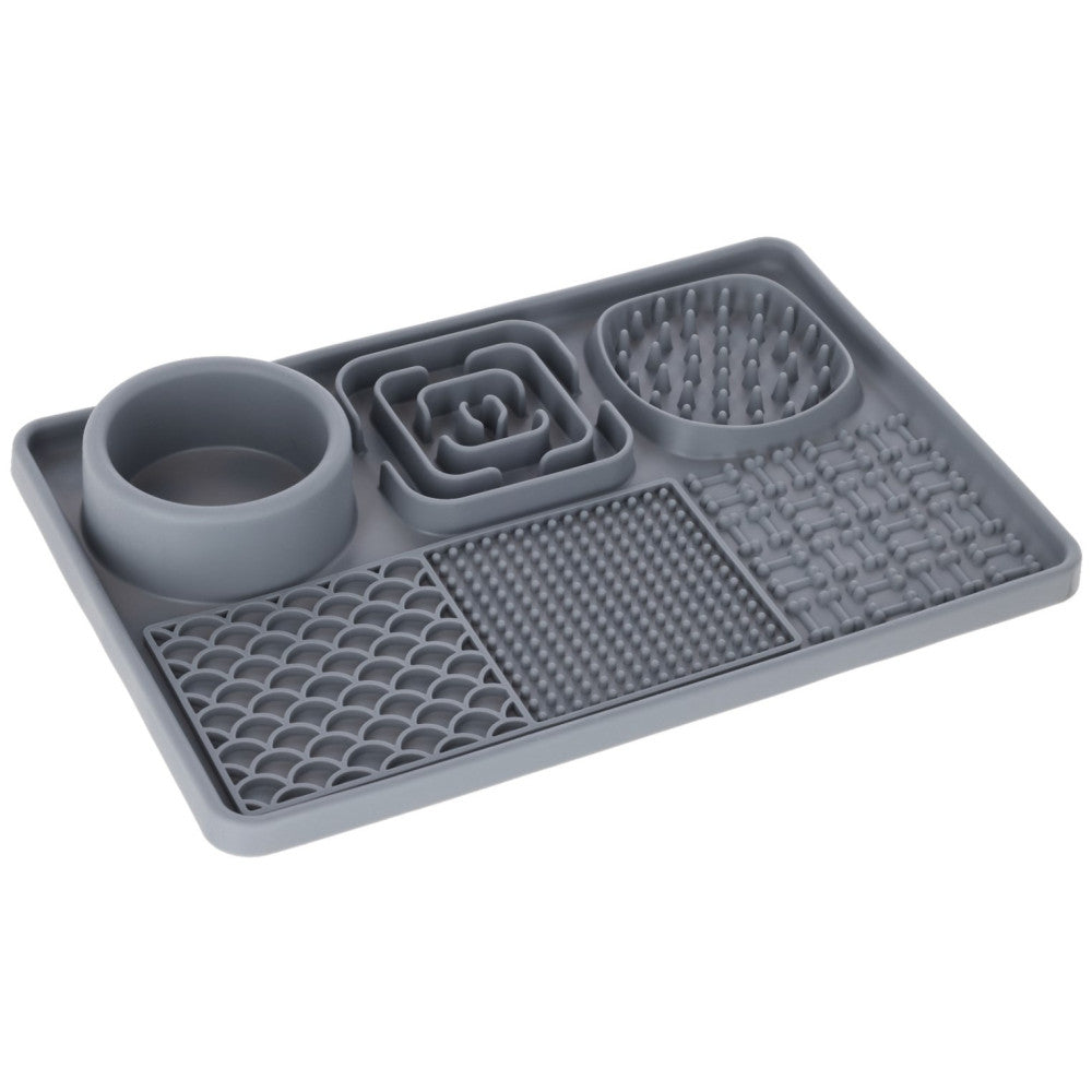 Tapis à lecher XL gris