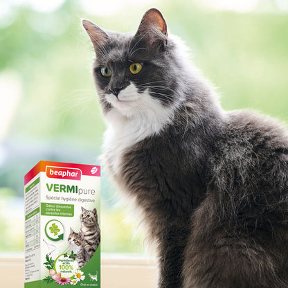 Vermipure comprimés Purge chat, chaton