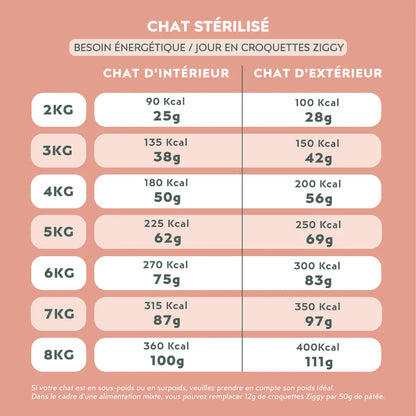 Ziggy Adulte Stérilisé au poulet - croquettes chat
