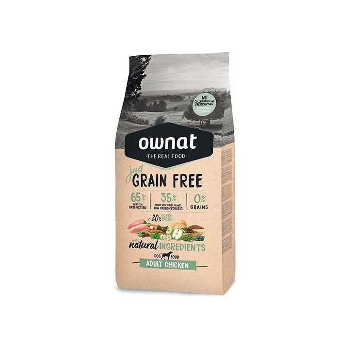 Ownat Grain Free Just Adult au poulet - croquettes chien