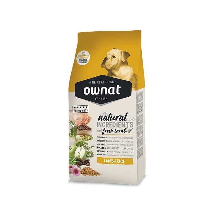 Ownat Classic agneau et riz - croquettes chien