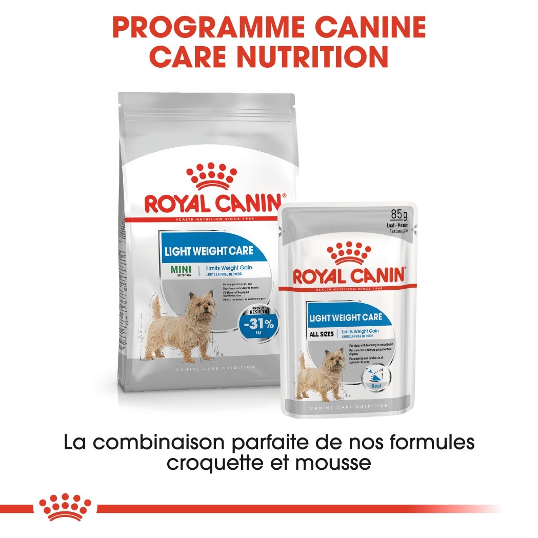 Royal Canin Light Weight Care en mousse - pâtée chien