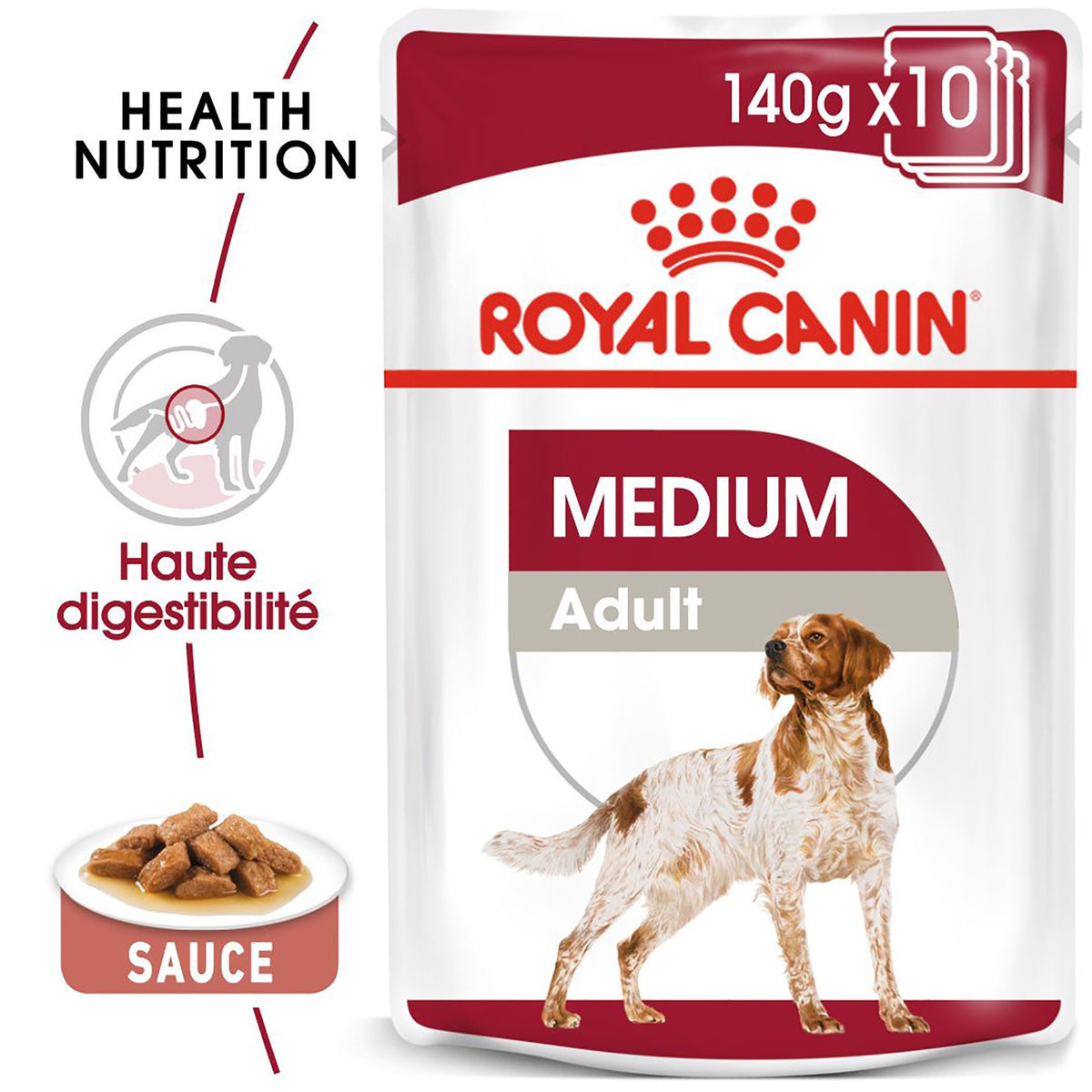 ROYAL CANIN Medium Adult en Sauce - Pâtée pour chien