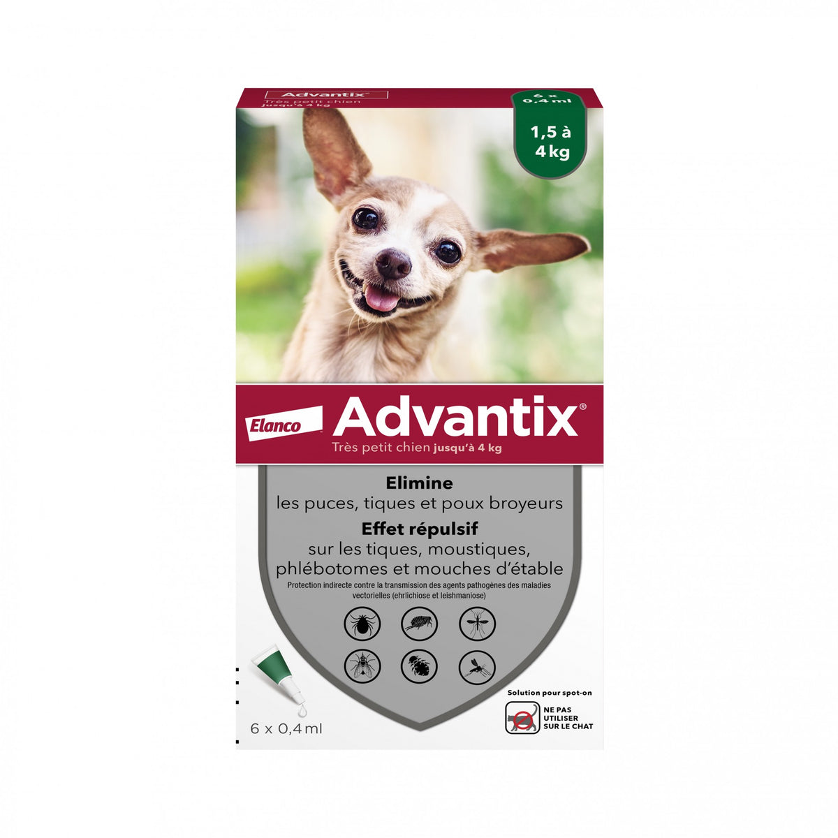 Pipettes Advantix chien