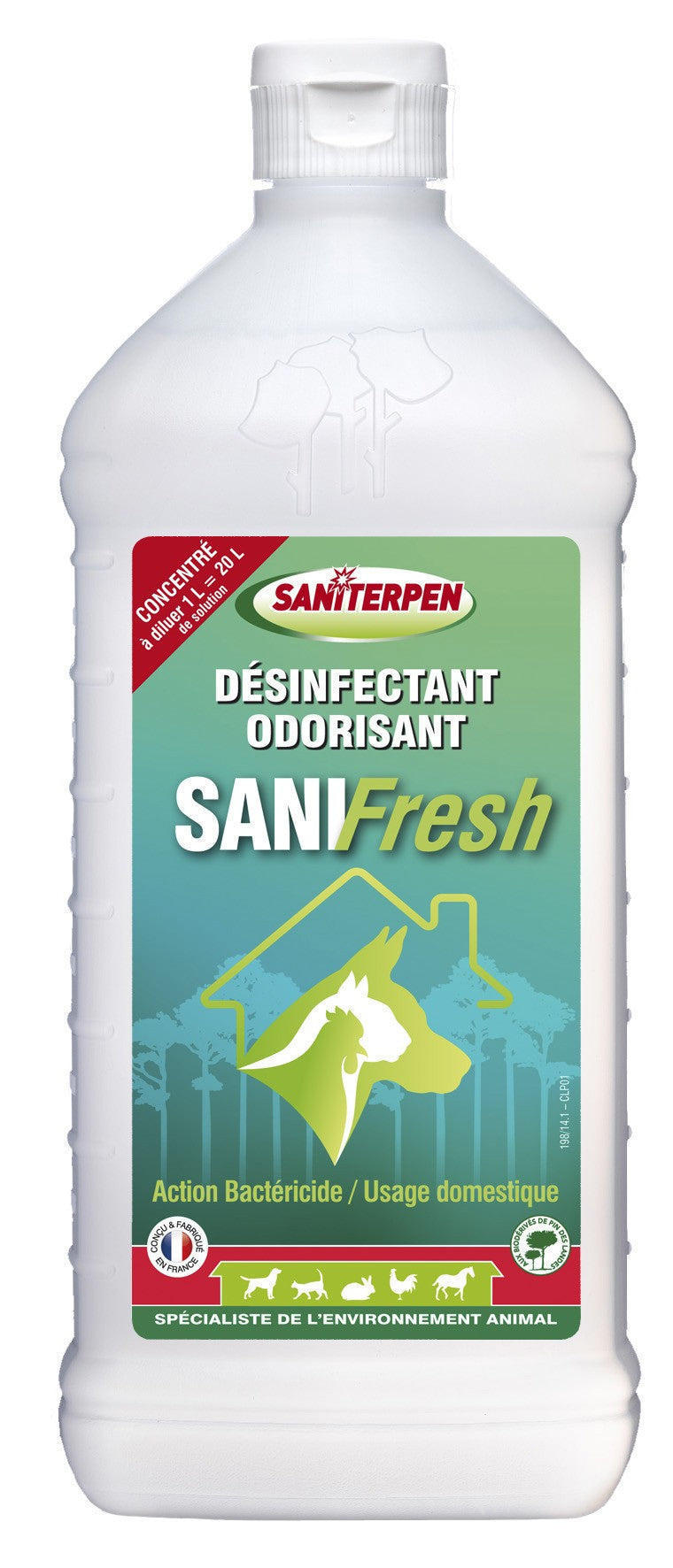 Désinfectant odorisant Sanifresh animaux