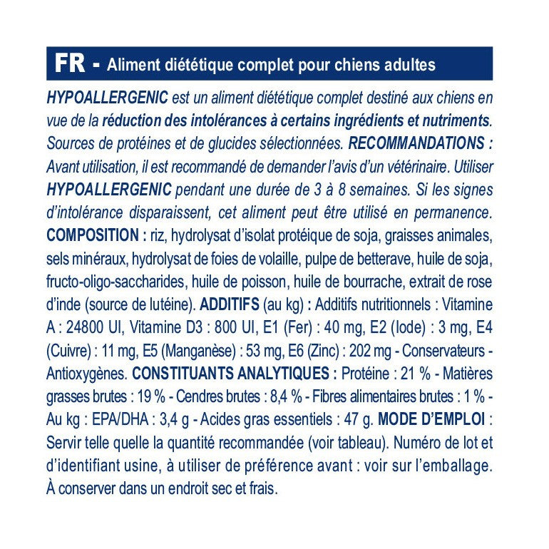 Royal Canin Veterinary Hypoallergenic - aliment pour chien