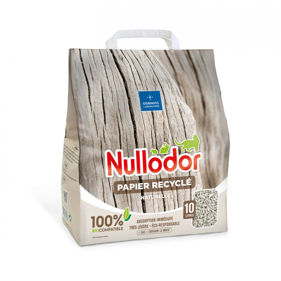 Litière Nullodor 100% naturelle papier