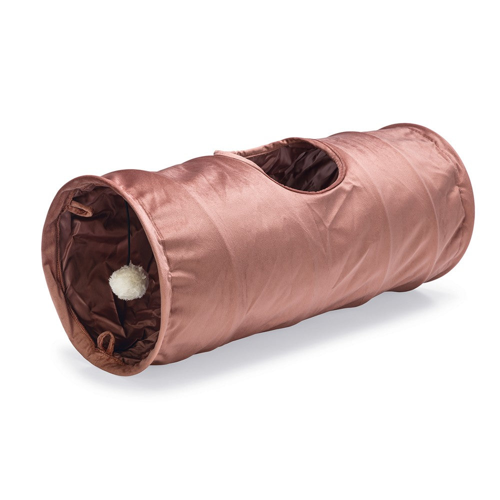Tunnel Cylla rose velours chat