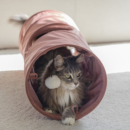 Tunnel Cylla rose velours chat
