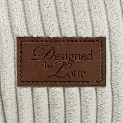 Coussin velours côtelé
