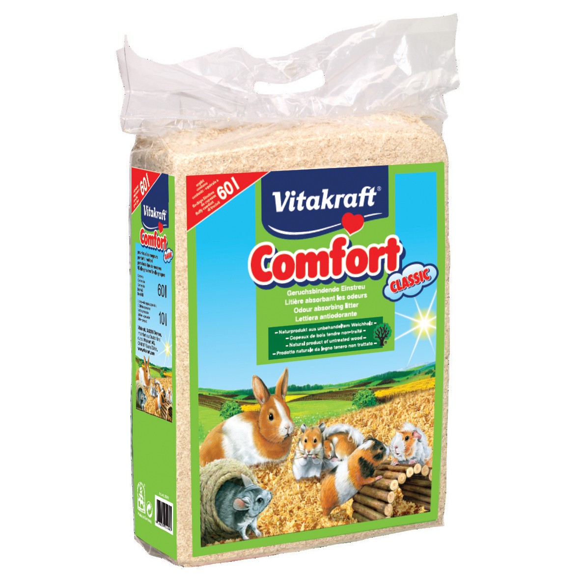 Litière Comfort Classic en copeaux