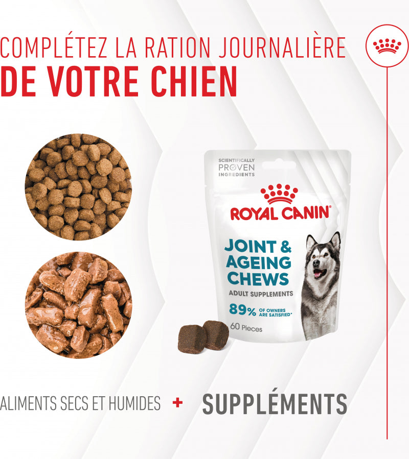 Compléments Royal Canin Joint &amp; Ageing Chews chien
