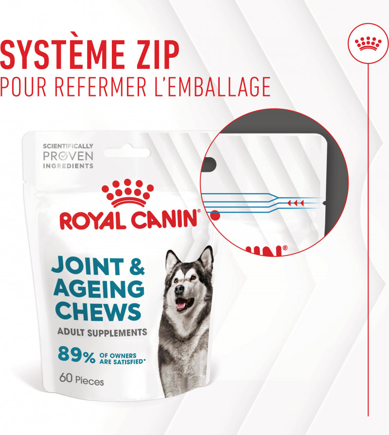 Compléments Royal Canin Joint &amp; Ageing Chews chien