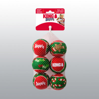 Jouet kong squeakair balls X6 noël